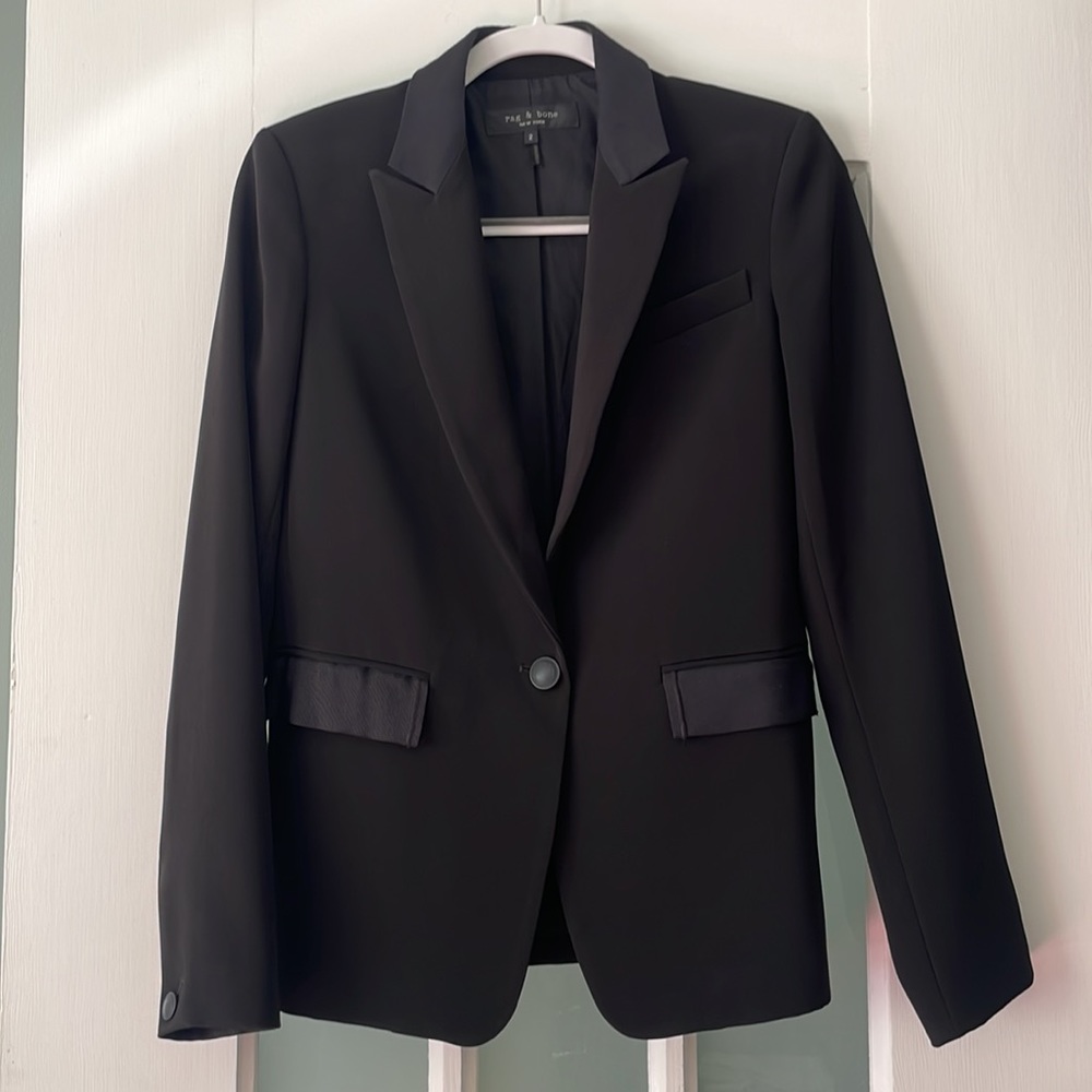 Rag & Bone Rylie Blazer with grosgrain details